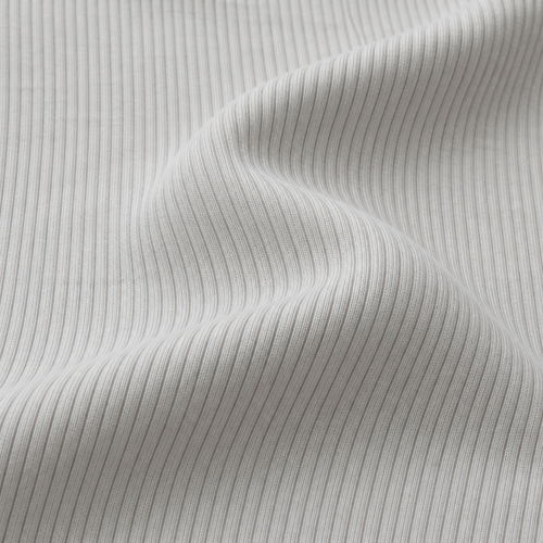 White Cotton Modal Ribbing Fabric, 50% Cotton 50% Modal Rib Knit, Cuffs Collars Waistbands, Sold by the Yard — styled fabric photograph