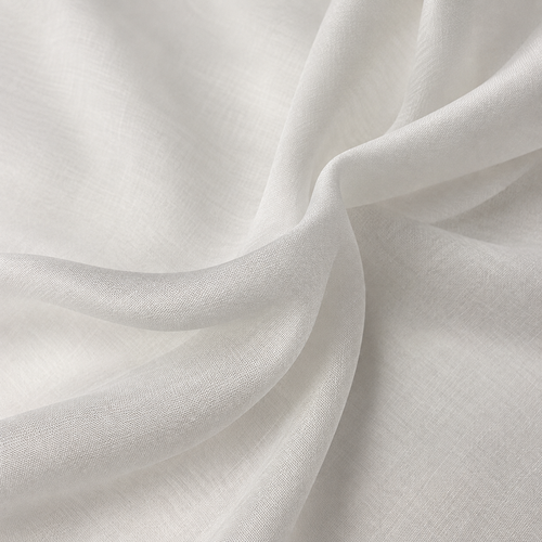 White Tencel Voile Fabric - Lightweight, Soft, Eco-Friendly | Perfect for Dresses, Blouses, & Scarves | Sold by the Yard — styled fabric photograph