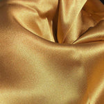 42" Golden Gold 100% Silk Woven Fabric By the Yard - APC Fabrics