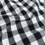 46" Black White & Gray 100% Cotton Checkered Woven Fabric By the Yard - APC Fabrics