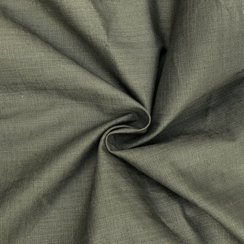 48" Cotton & Spandex Lycra Stretch Blend Army Green Woven Fabric By the Yard | APC Fabrics
