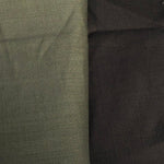 48" Cotton Spandex Lycra Stretch Blend  Army Green & Black Woven Fabric By Yard - APC Fabrics