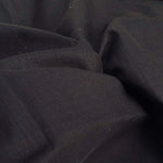 48" Cotton Spandex Lycra Stretch Blend Black Woven Fabric By the Yard - APC Fabrics