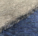 50" Cashmere Wool Blue & Gray Double Faced Furry Heavy Woven Fabric By Half Yard - APC Fabrics