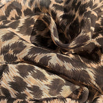 52" Cheetah Jaguar Print 100% Polyester Sheer Light Woven Fabric By the Yard - APC Fabrics