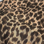 52" Cheetah Jaguar Print 100% Polyester Sheer Light Woven Fabric By the Yard - APC Fabrics