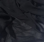 54" Black 100% Lyocell Tencel Georgette Light 3.5 OZ Sheer Woven Fabric By Yard - APC Fabrics