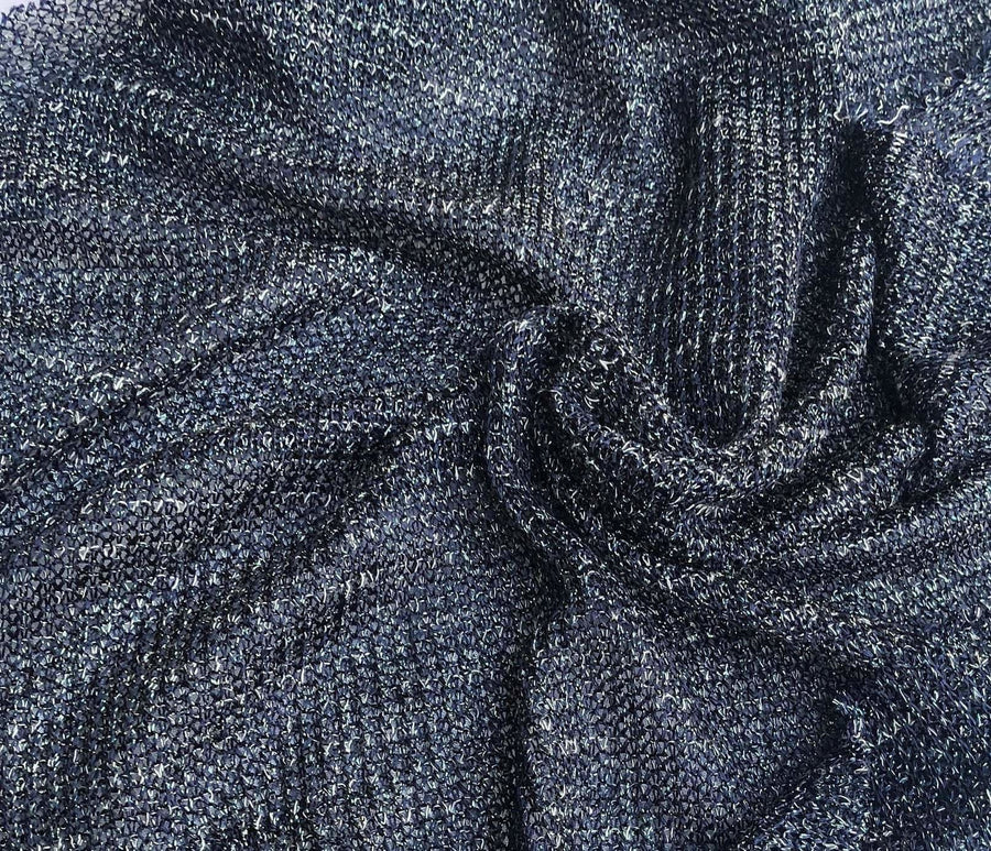54" Blue Lyocell Tencel Spandex Lycra Rolex Mesh Light Knit Fabric By the Yard - APC Fabrics