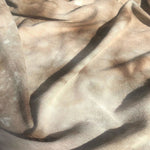 54" Cream Beige, Brown & White 100% Polyester Light Jersey Knit Fabric By Yard - APC Fabrics