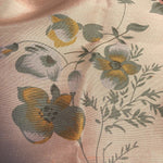 54" Light Pink 100% Silk Floral Flower Nature Light Woven Fabric By the Yard - APC Fabrics