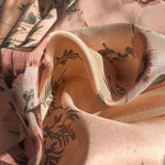 54" Light Pink 100% Silk Floral Flower Nature Light Woven Fabric By the Yard - APC Fabrics