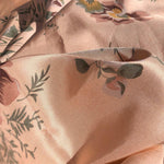 54" Light Pink 100% Silk Floral Flower Nature Light Woven Fabric By the Yard - APC Fabrics
