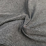 54" Modal Spandex Stretch Gauze Heather Gray & White Striped Knit Fabric By Yard - APC Fabrics
