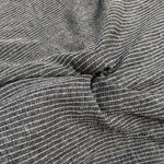 54" Modal Spandex Stretch Gauze Heather Gray & White Striped Knit Fabric By Yard - APC Fabrics