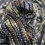 56" Black Green & Blue 100% Acrylic Sheer Thermal Knit Fabric By the Yard - APC Fabrics