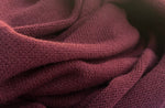 56" Dark Burgundy Red 100% Acrylic Like-mesh Knit Fabric By the Yard - APC Fabrics