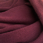56" Dark Burgundy Red 100% Acrylic Like-mesh Knit Fabric By the Yard - APC Fabrics