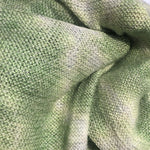 56" Green & White Acrylic Poly Blend Tie Dye Low Gauge Knit Fabric By the Yard - APC Fabrics