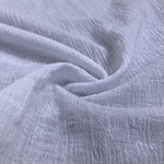 56" Off White Ivory & White 100% Cotton Gauze Wrinkly Woven Fabric By the Yard - APC Fabrics