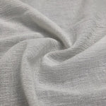 56" Off White Ivory 100% Cotton Gauze Wrinkly Woven Fabric By the Yard - APC Fabrics