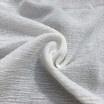 56" Off White Ivory 100% Cotton Gauze Wrinkly Woven Fabric By the Yard - APC Fabrics