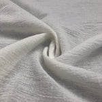 56" Off White Ivory 100% Cotton Gauze Wrinkly Woven Fabric By the Yard - APC Fabrics
