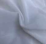 56" Optic White Nylon Spandex Blend Power Mesh Woven Fabric By the Yard - APC Fabrics