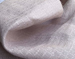 56" Pink 100% Linen Embroidered Checkered Lithuanian Woven Fabric By the Yard | APC Fabrics
