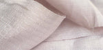 56" Pink 100% Linen Embroidered Checkered Lithuanian Woven Fabric By the Yard | APC Fabrics