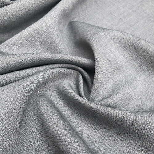 56" Solid Light Gray Wool Blend Medium Weight Woven Fabric By the Yard - APC Fabrics