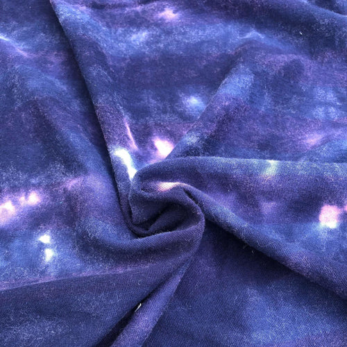 56" Tie Dye Striped Galaxy Stars 100% Cotton Jersey Knit Fabric - APC Fabrics