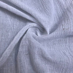 56" White Ivory 100% Cotton Gauze Wrinkly Woven Fabric By the Yard - APC Fabrics