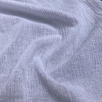 56" White Ivory 100% Cotton Gauze Wrinkly Woven Fabric By the Yard - APC Fabrics