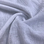 56" White Ivory 100% Cotton Gauze Wrinkly Woven Fabric By the Yard - APC Fabrics