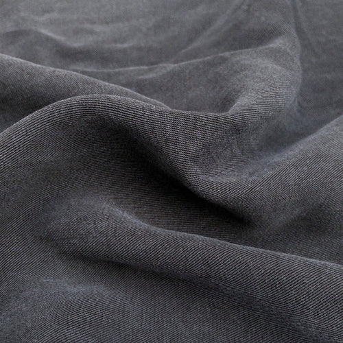 58" 100% Lyocell Tencel Gabardine Twill Dark Blue Woven Fabric By the Yard - APC Fabrics