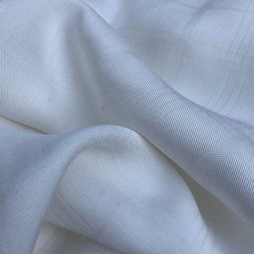 58" 100% Tencel Lyocell PFD Checkered Jacquard Woven Fabric By the Yard - APC Fabrics