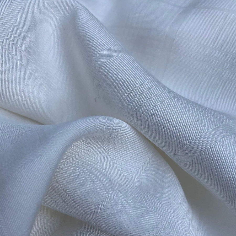 58" 100% Tencel Lyocell PFD Checkered Jacquard Woven Fabric By the Yard - APC Fabrics