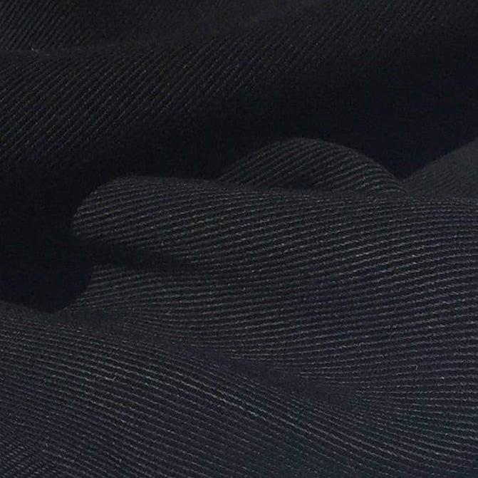 58" Black 100% Lyocell Tencel Gabardine Twill Bull Denim Woven Fabric By Yard - APC Fabrics
