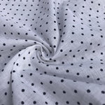 58" Black & White 100% Cotton Polka Dot Print Woven Fabric By the Yard - APC Fabrics