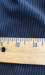 58" Black & White Cotton Lyocell Tencel Blend Striped Woven Fabric By the Yard - APC Fabrics