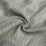 58" Cotton Lyocell Tencel Blend Striped Green & White Woven Fabric By the Yard - APC Fabrics