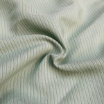 58" Cotton Lyocell Tencel Blend Striped Green & White Woven Fabric By the Yard - APC Fabrics