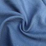 58" Cotton Lyocell Tencel Blend Striped Ocean Blue Woven Fabric By the Yard - APC Fabrics