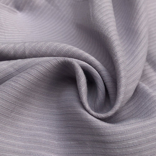58" Cotton Lyocell Tencel Blend Striped Purple & White Woven Fabric By the Yard - APC Fabrics