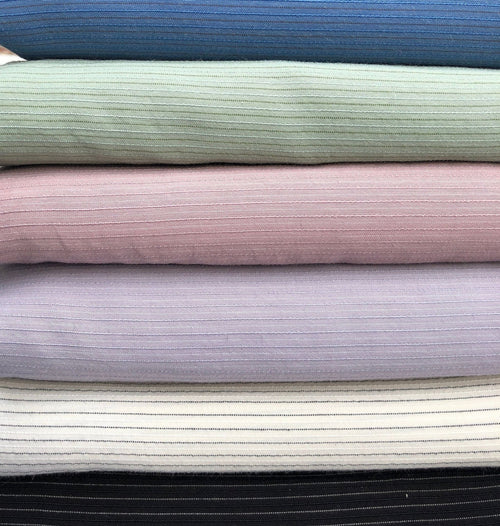 58" Cotton & Tencel Lyocell Blend Striped Multicolor Light Woven Fabric By the Yard - APC Fabrics