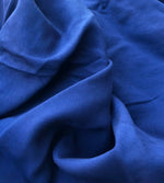 58" Cross Dye Dark Blue Cotton Blend Twill Woven Fabric By the Yard - APC Fabrics