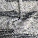 58" Dark & Light Gray Striped 100% Acrylic Sweater Heavy Knit Fabric By the Yard - APC Fabrics
