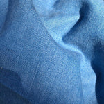 58" Denim Blue Cotton  Blend Heavy Woven Fabric By the Yard - APC Fabrics