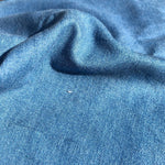 58" Denim Blue Cotton  Blend Heavy Woven Fabric By the Yard - APC Fabrics