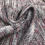 58" Gray & Red 100% Acrylic Warm Thermal Sweater Heavy Knit Fabric By the Yard - APC Fabrics